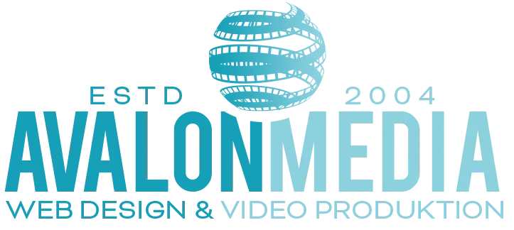 Webdesign Grafikdesign Video Fotografie - Avalon Media - Logo Inverted